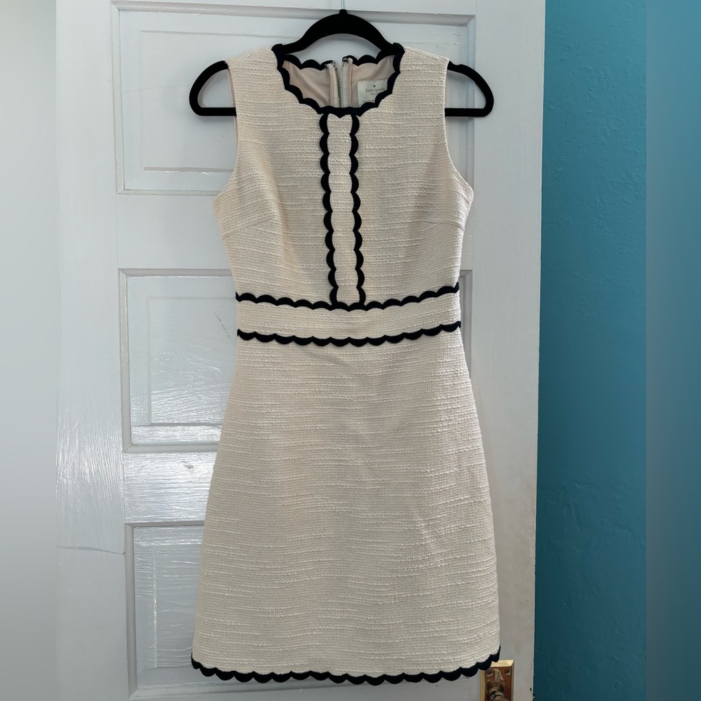 Kate spade white tweed dress